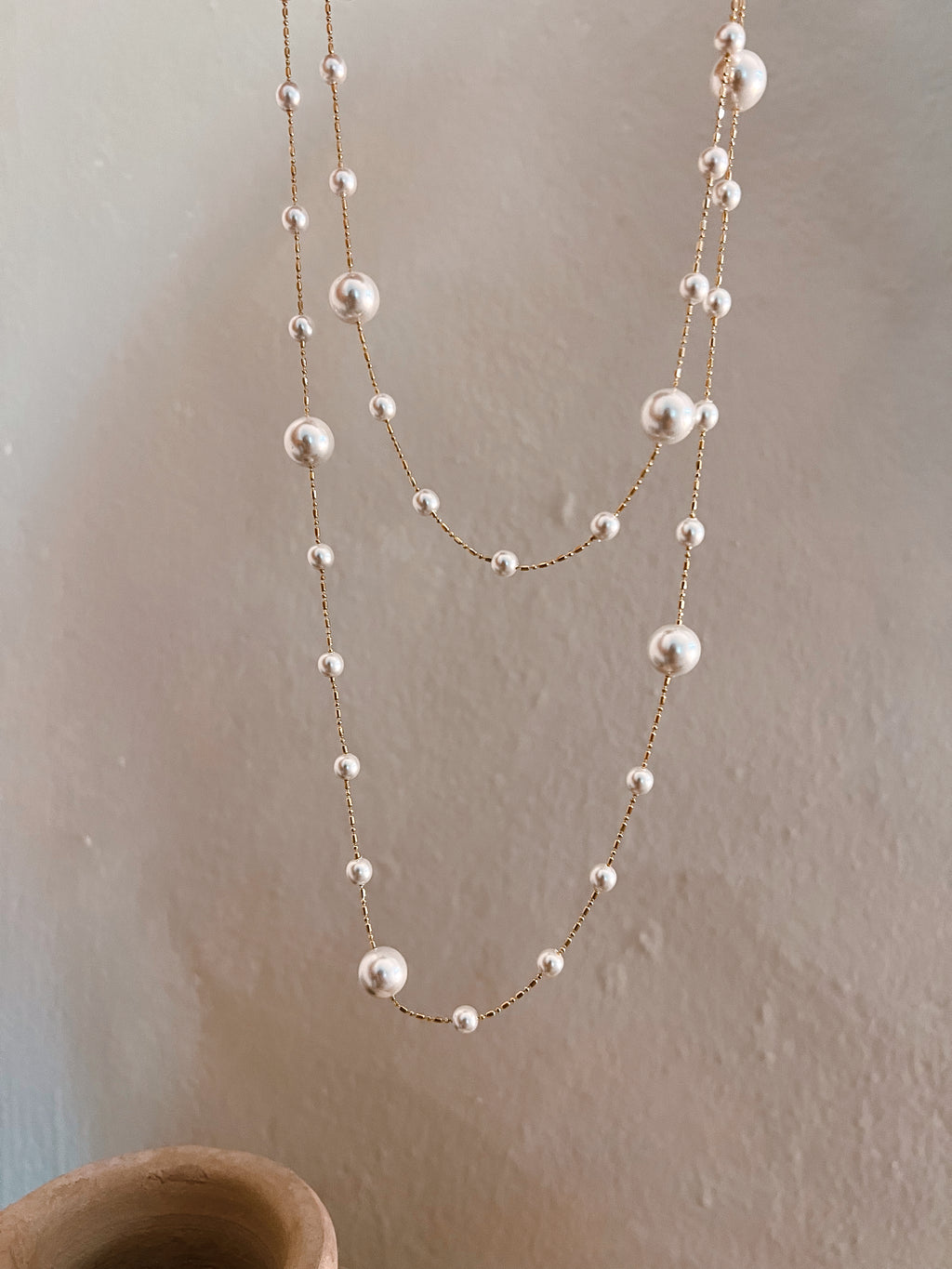 PEARLS LONG NECKLACE
