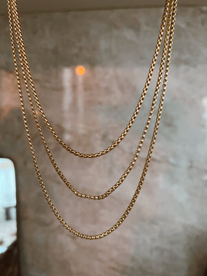 BOX CHAIN LAYER NECKLACE